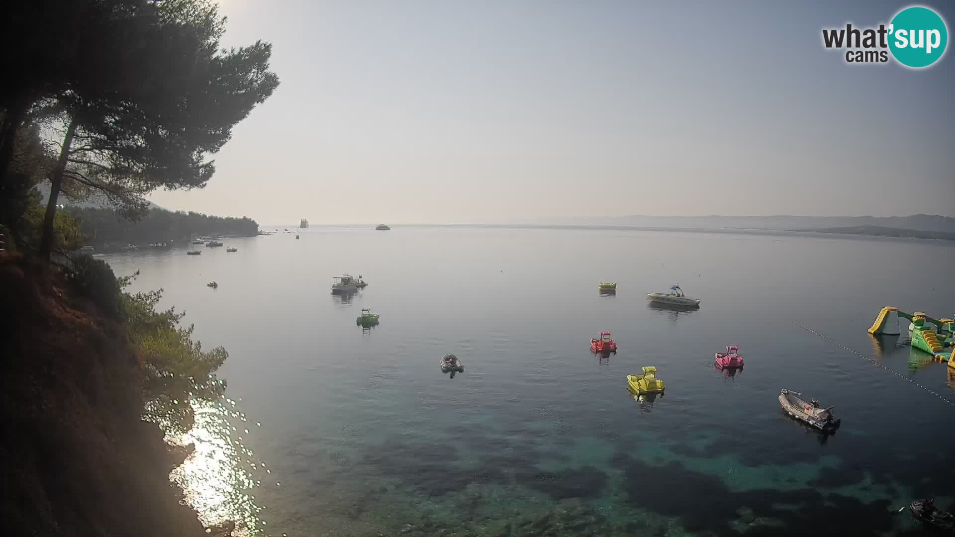 Web kamera Potočine Bol – Pogled uživo na plažu Borak, otok Brač