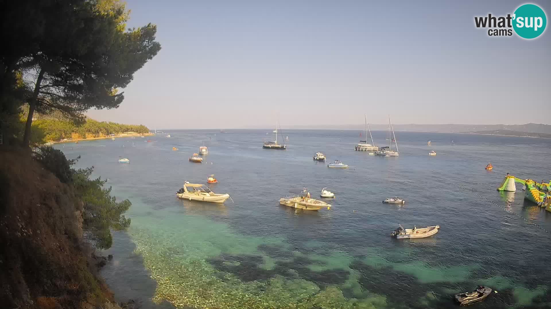 Webcam Playa Potočine Bol – Vista en vivo de Borak Beach, Isla de Brač