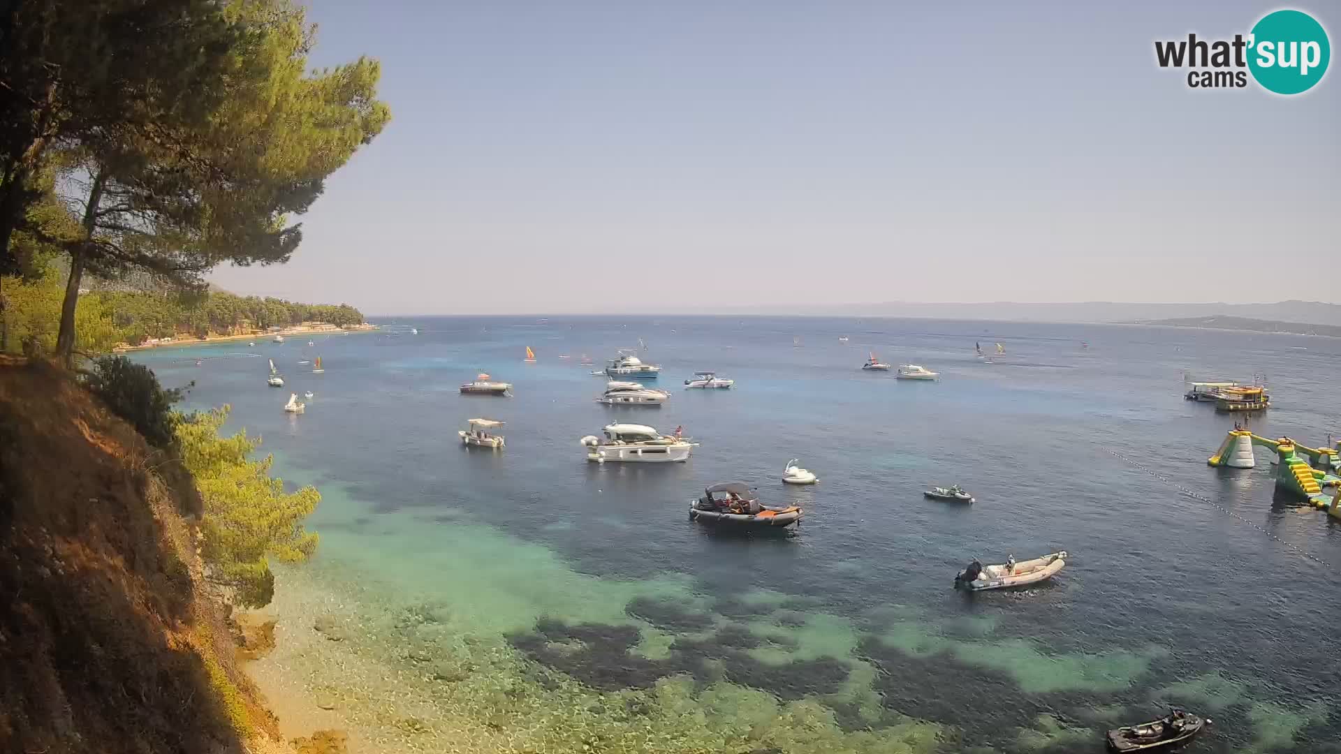 Webcam plage Potočine Bol – Vue en direct sur Borak Beach, île de Brač