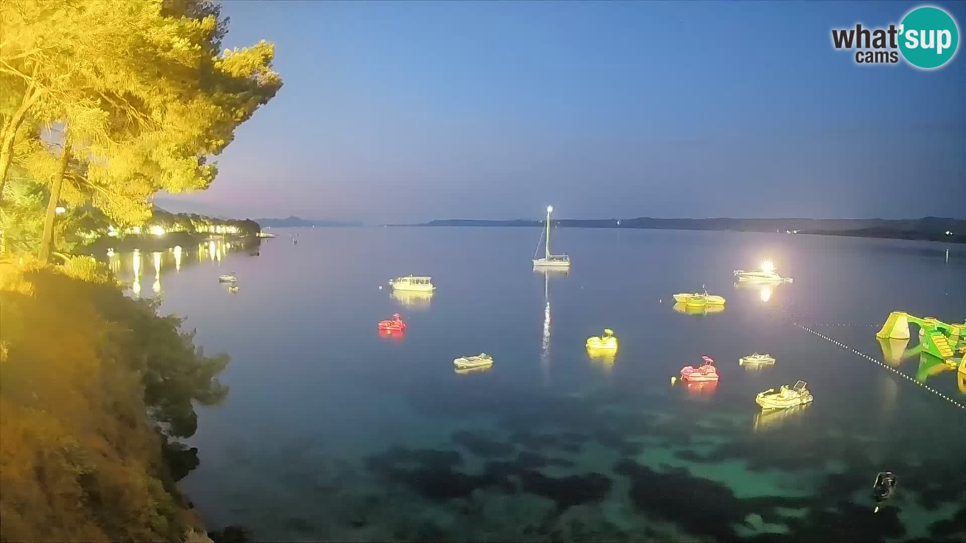 Webcam plage Potočine Bol – Vue en direct sur Borak Beach, île de Brač