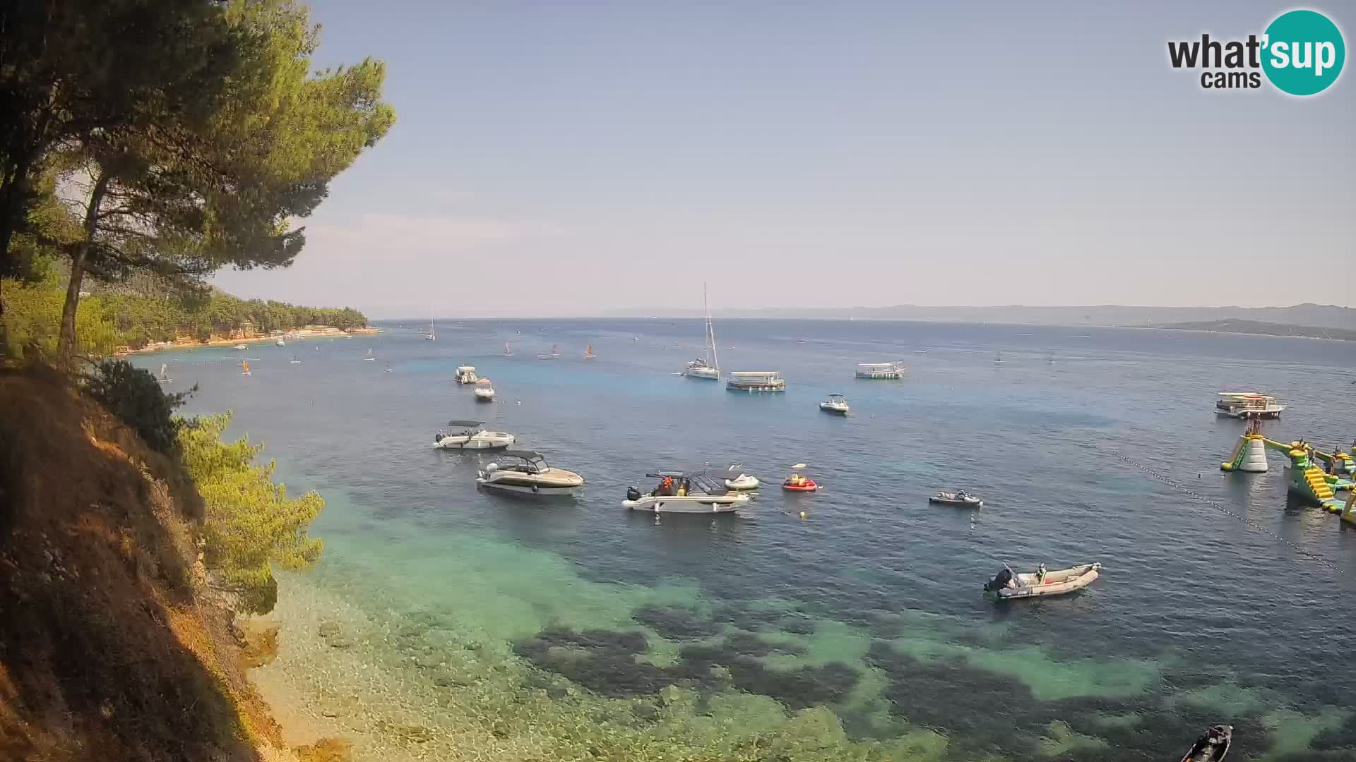 Webcam plage Potočine Bol – Vue en direct sur Borak Beach, île de Brač