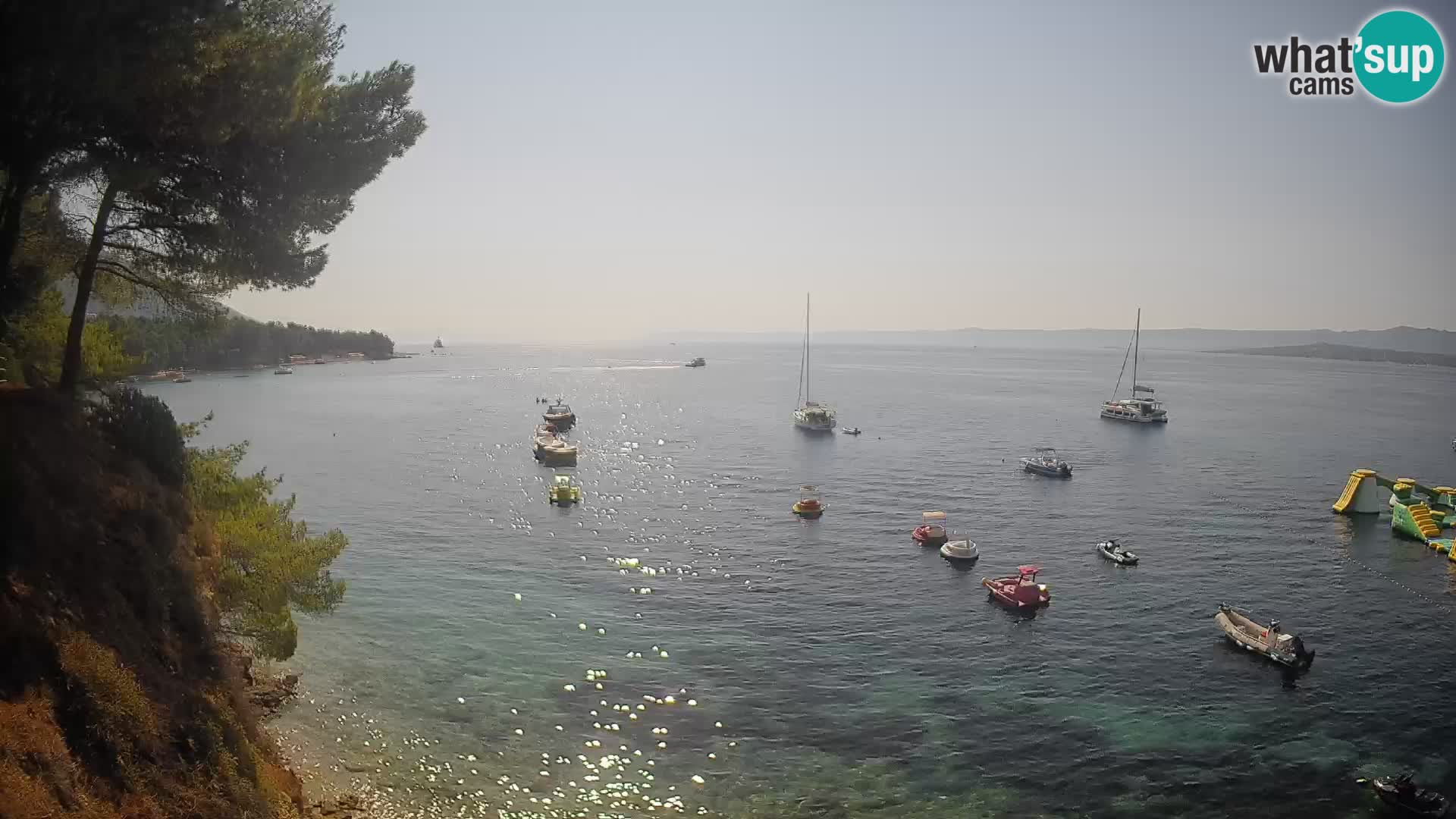 Webcam plage Potočine Bol – Vue en direct sur Borak Beach, île de Brač
