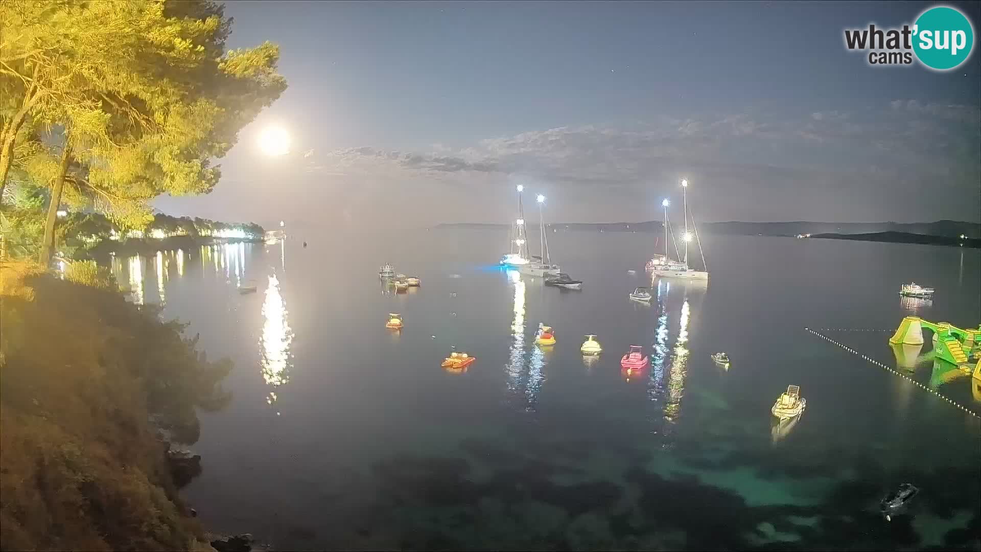 Webcam plage Potočine Bol – Vue en direct sur Borak Beach, île de Brač