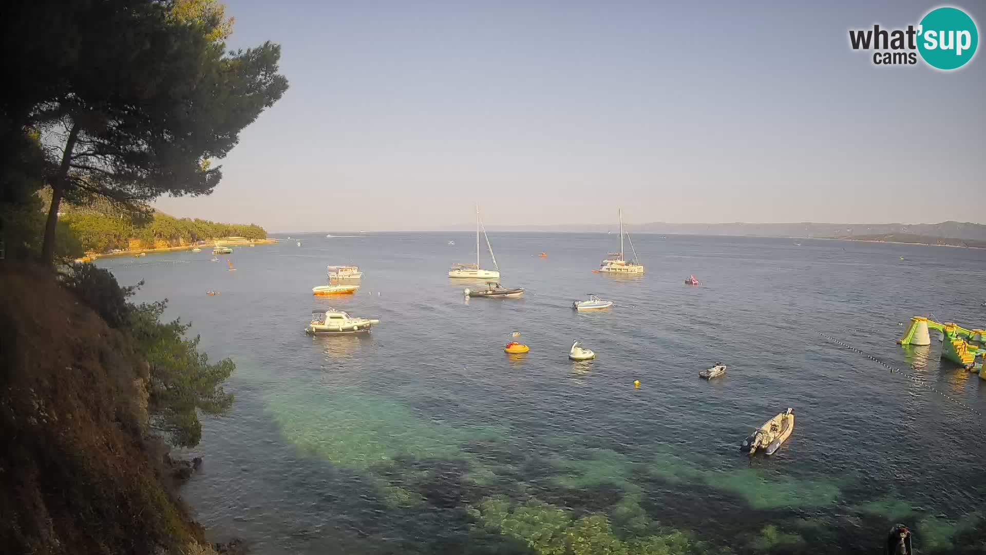 Webcam plage Potočine Bol – Vue en direct sur Borak Beach, île de Brač