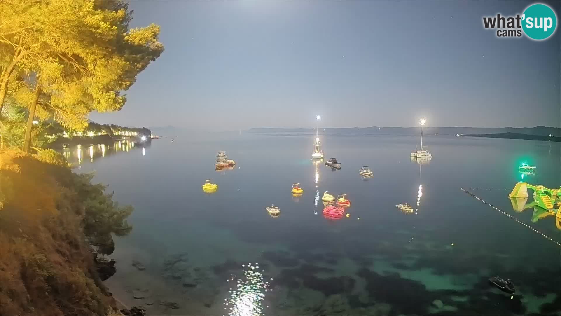Webcam plage Potočine Bol – Vue en direct sur Borak Beach, île de Brač