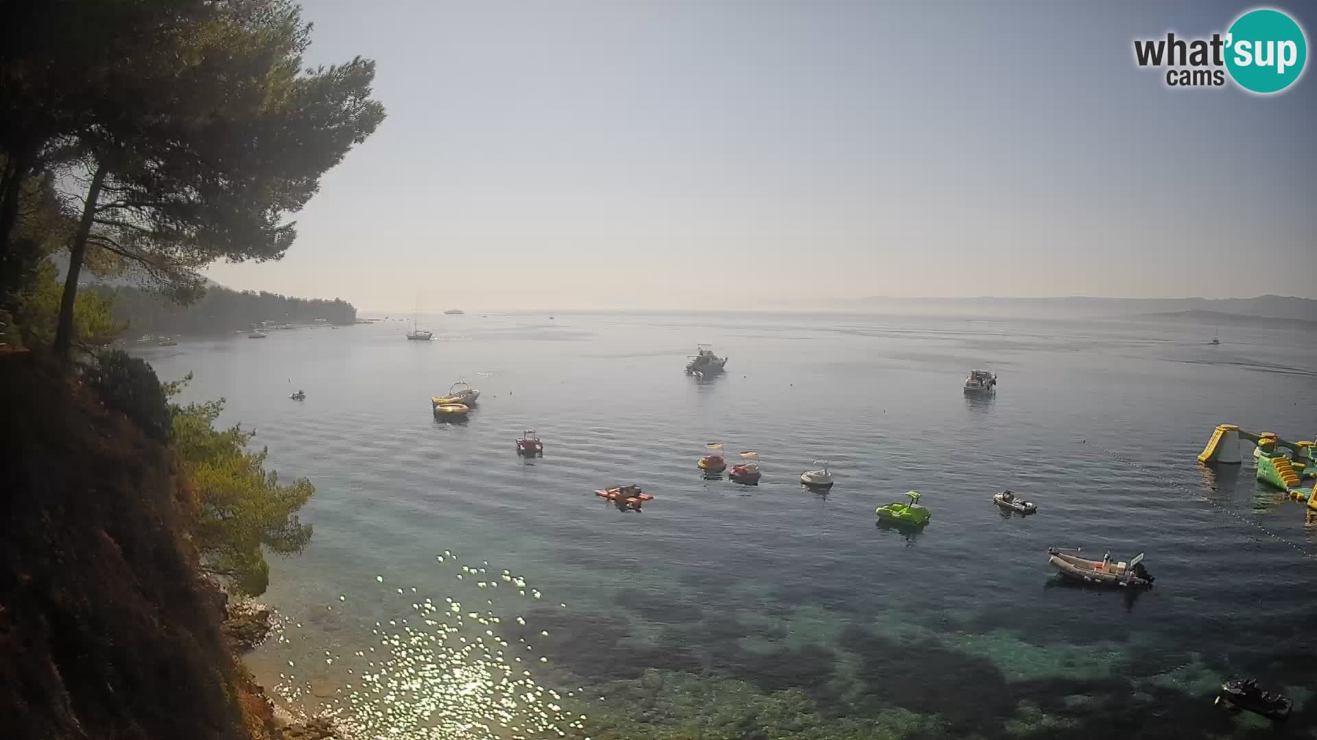 Webcam Spiaggia Potočine Bol – Vista live sulla spiaggia Borak, Isola di Brač