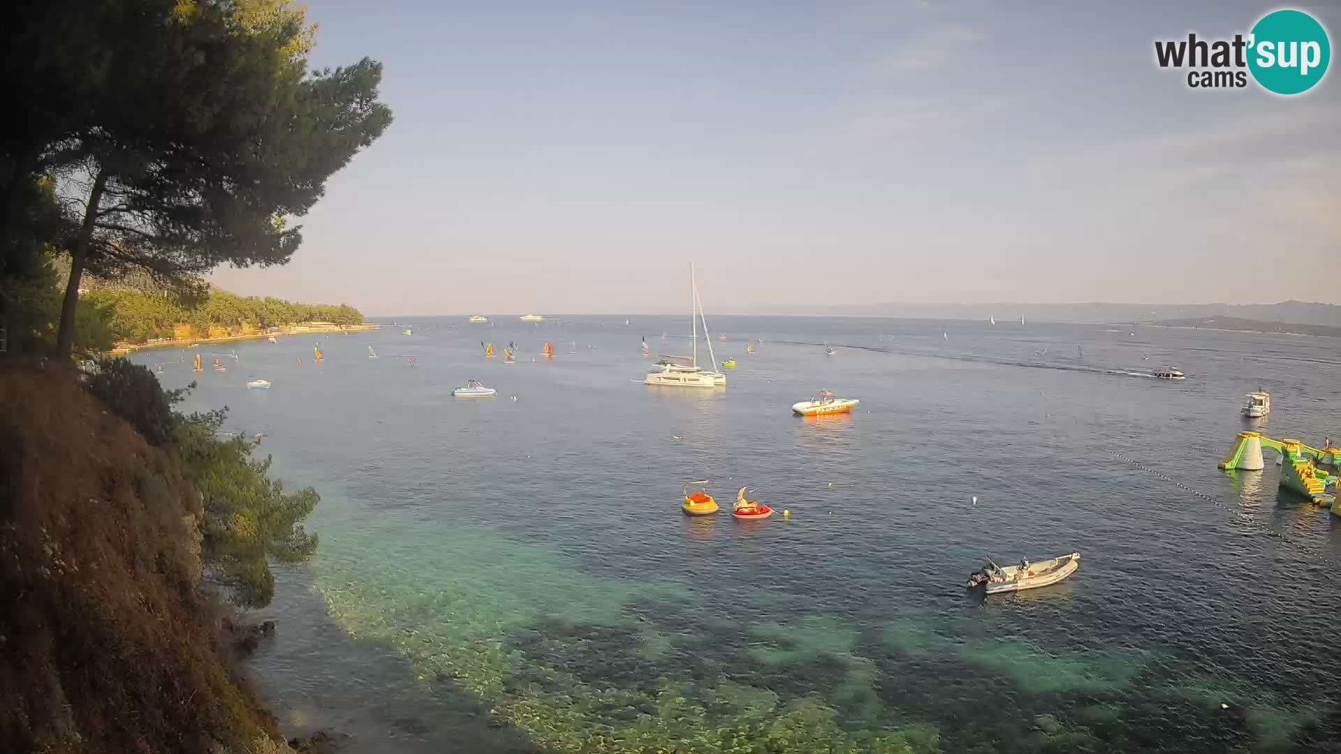 Webcam Playa Potočine Bol – Vista en vivo de Borak Beach, Isla de Brač