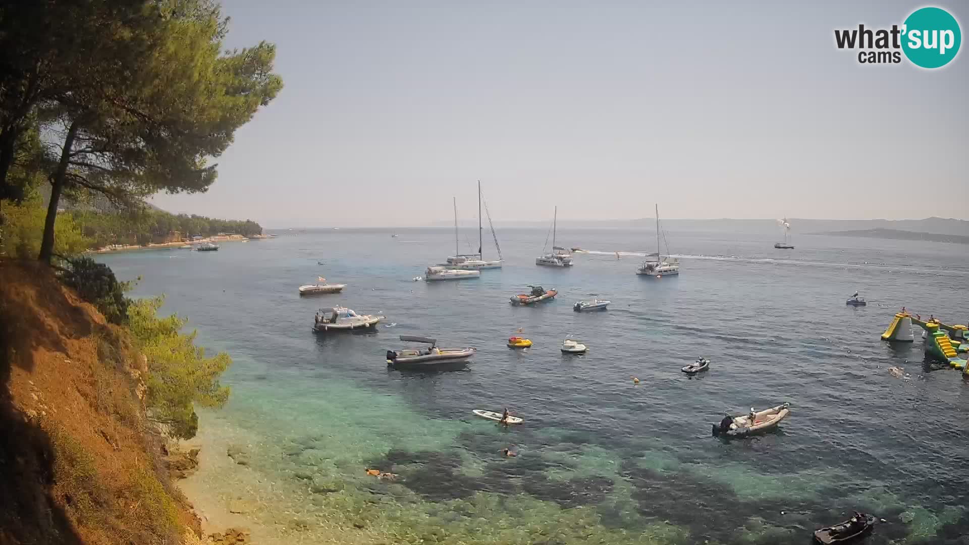 Webcam Playa Potočine Bol – Vista en vivo de Borak Beach, Isla de Brač