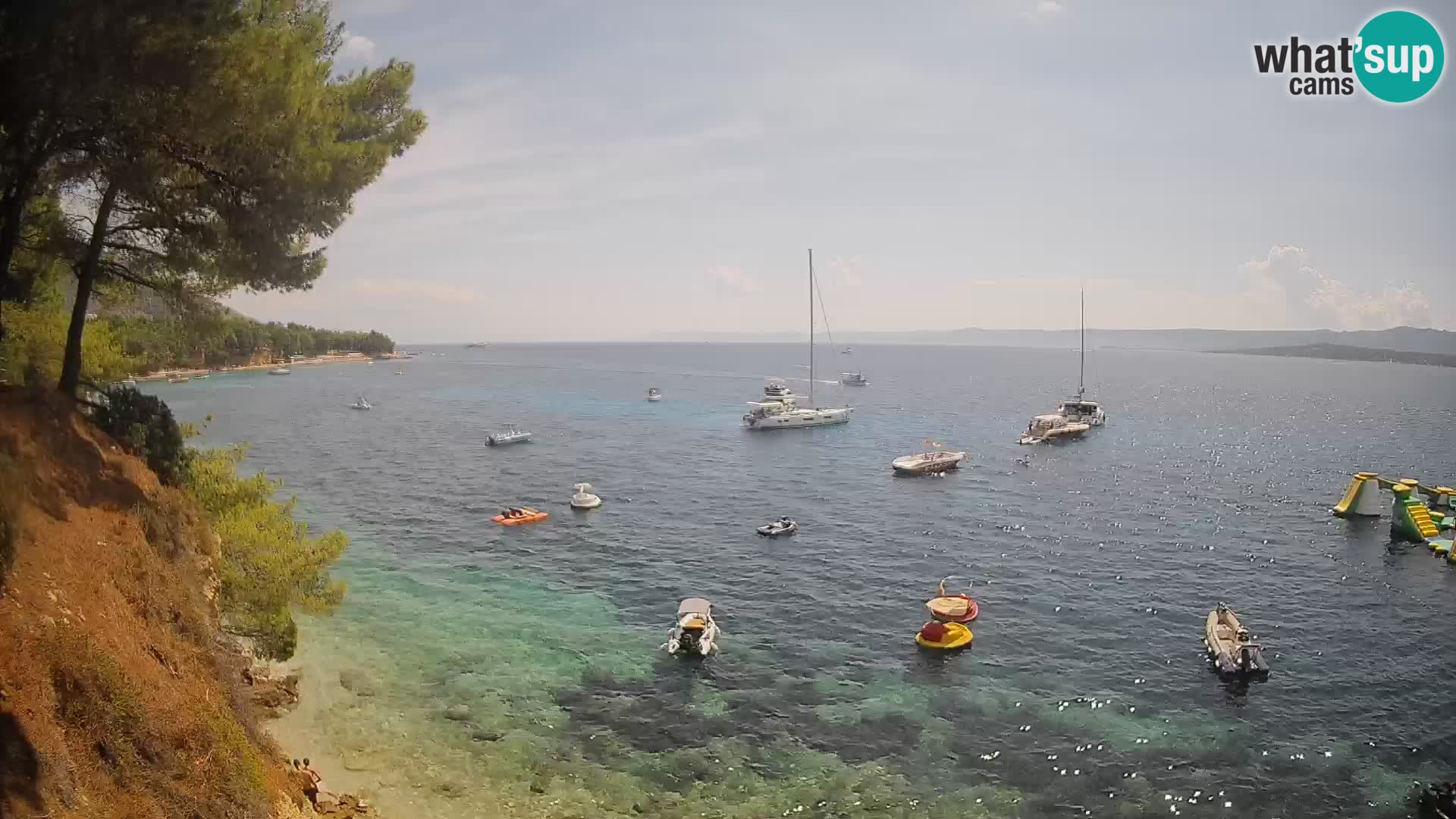 Webcam plage Potočine Bol – Vue en direct sur Borak Beach, île de Brač