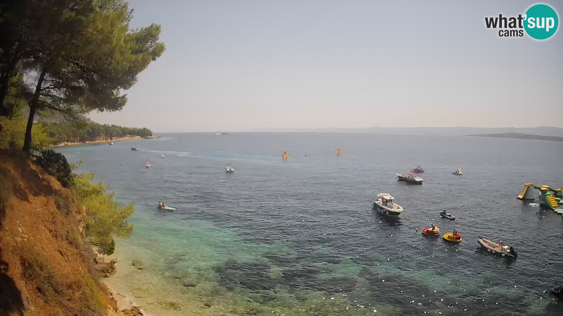 Webcam plage Potočine Bol – Vue en direct sur Borak Beach, île de Brač