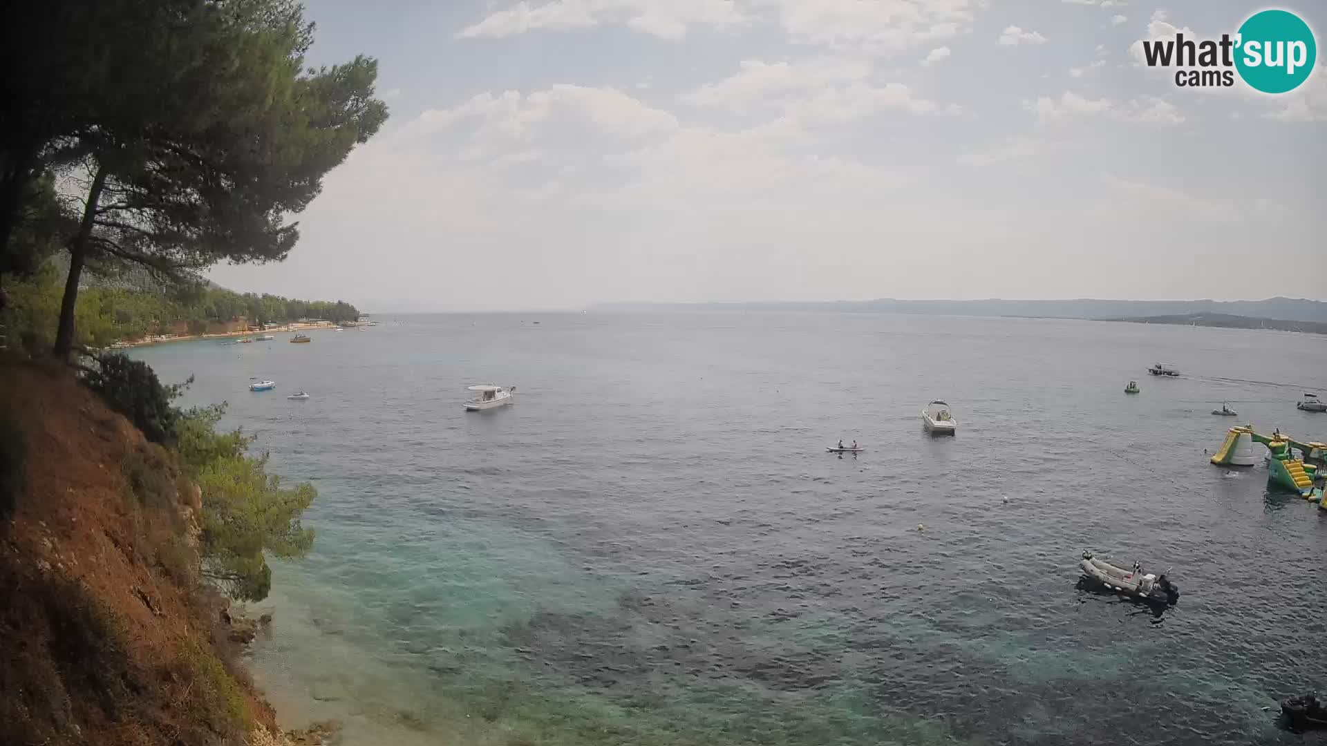 Webcam Spiaggia Potočine Bol – Vista live sulla spiaggia Borak, Isola di Brač