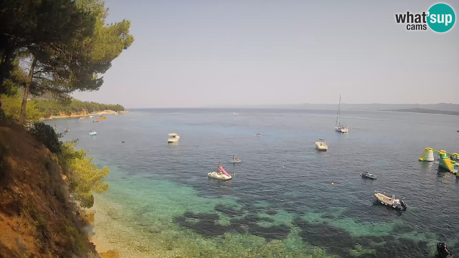 Webcam Strand Potočine Bol – Liveblick auf Borak Beach, Insel Brač