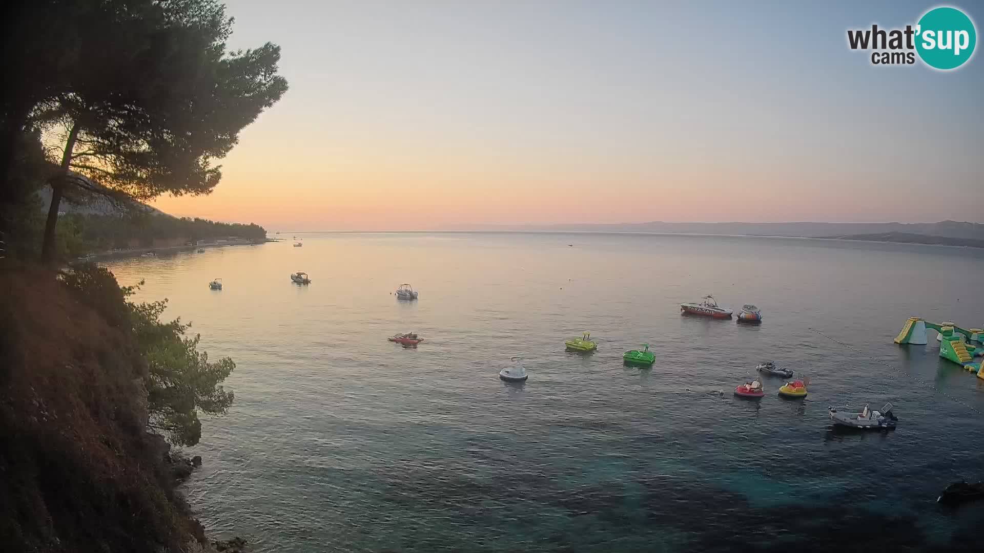 Webcam Spiaggia Potočine Bol – Vista live sulla spiaggia Borak, Isola di Brač