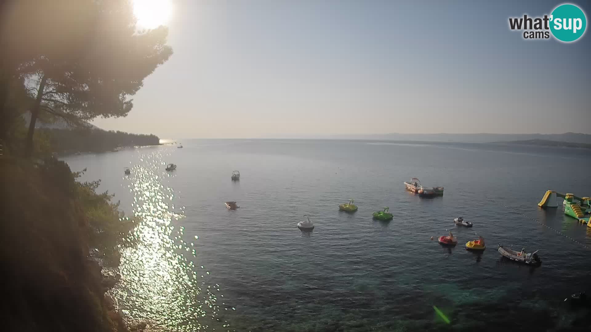 Webcam Spiaggia Potočine Bol – Vista live sulla spiaggia Borak, Isola di Brač