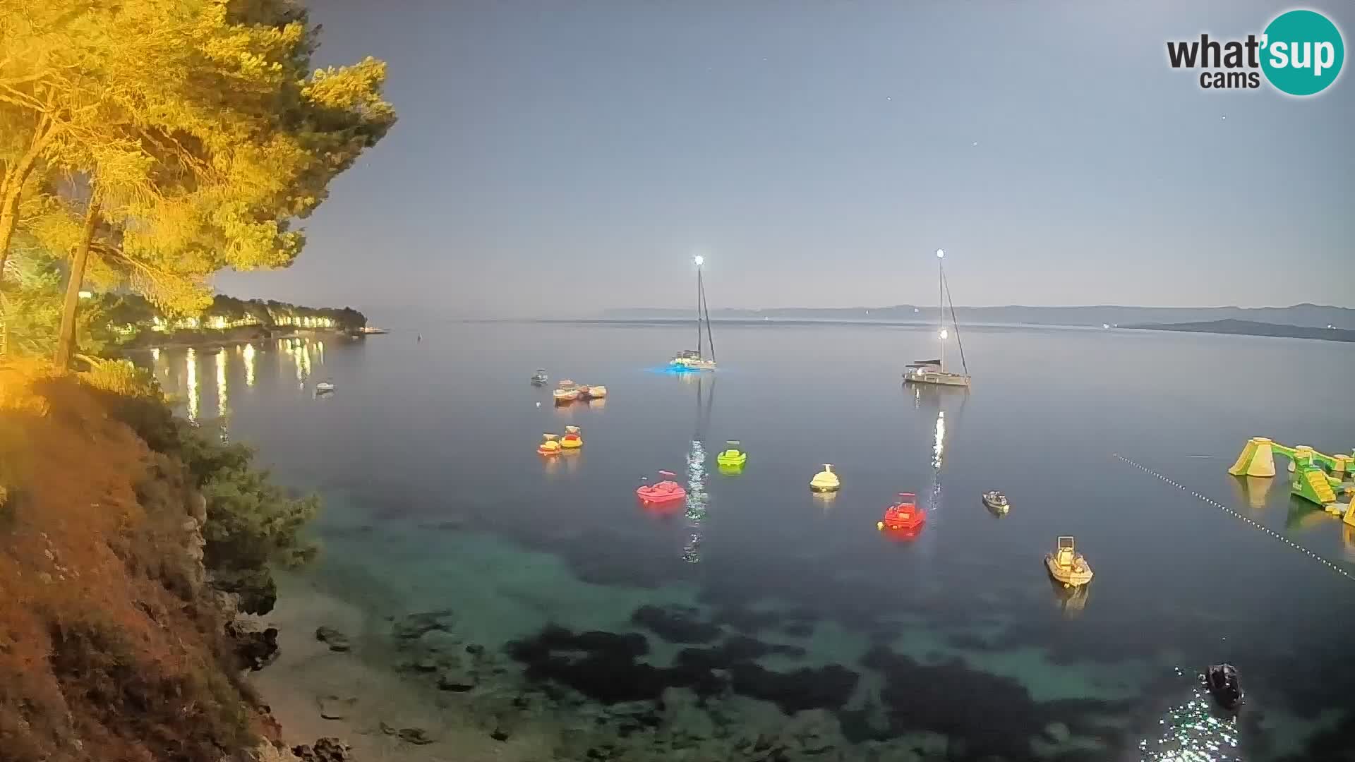 Webcam Strand Potočine Bol – Liveblick auf Borak Beach, Insel Brač