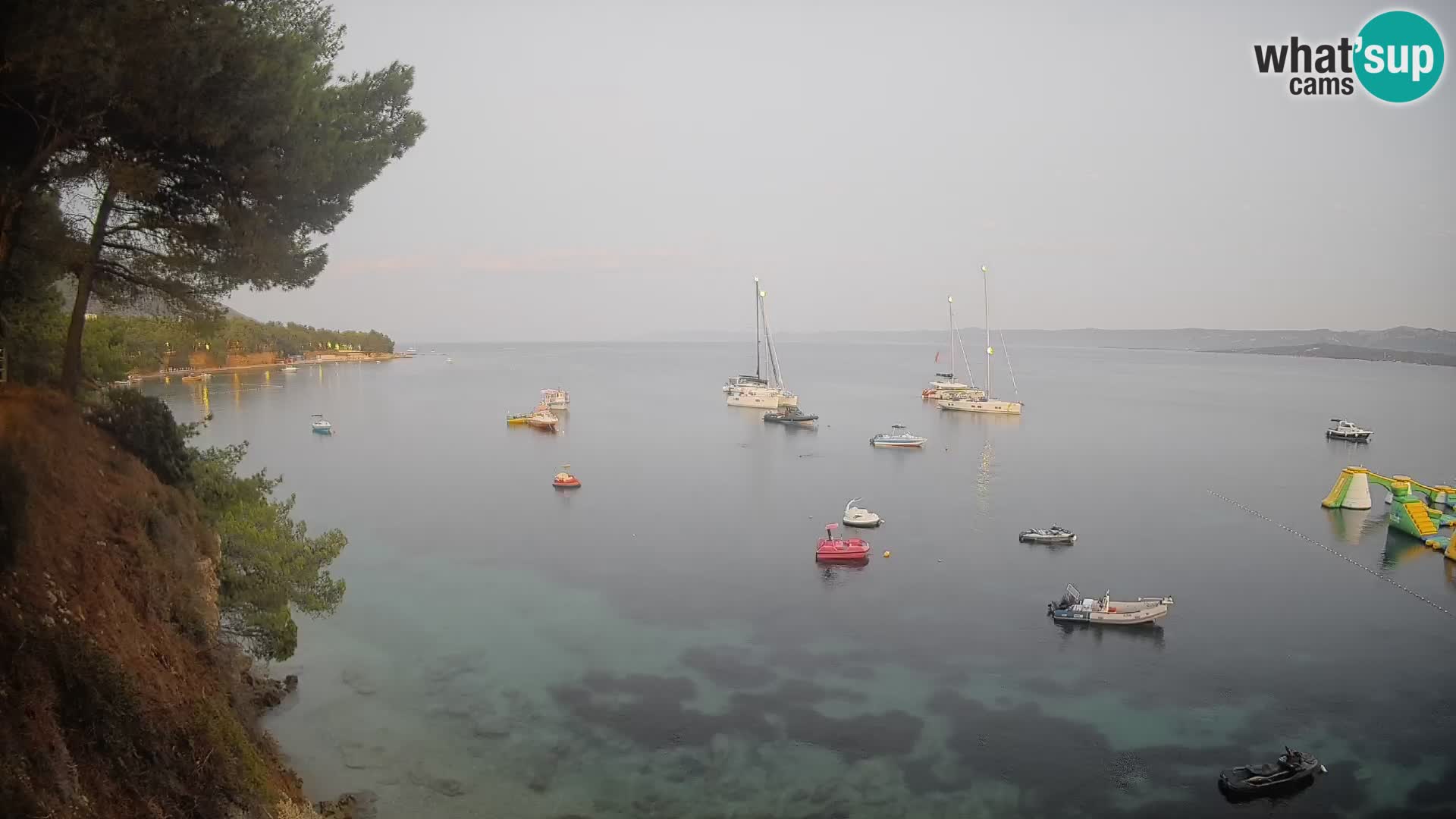 Webcam Playa Potočine Bol – Vista en vivo de Borak Beach, Isla de Brač