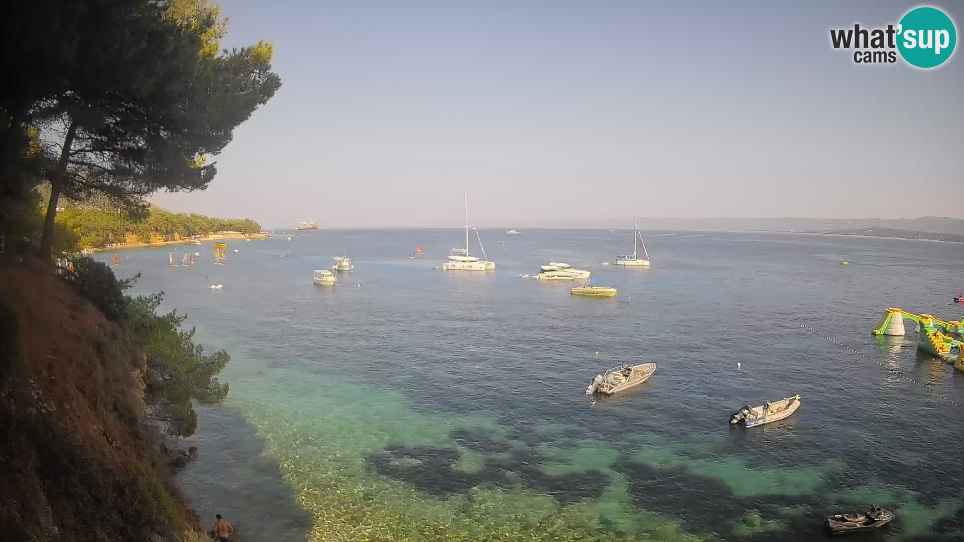 Webcam Playa Potočine Bol – Vista en vivo de Borak Beach, Isla de Brač