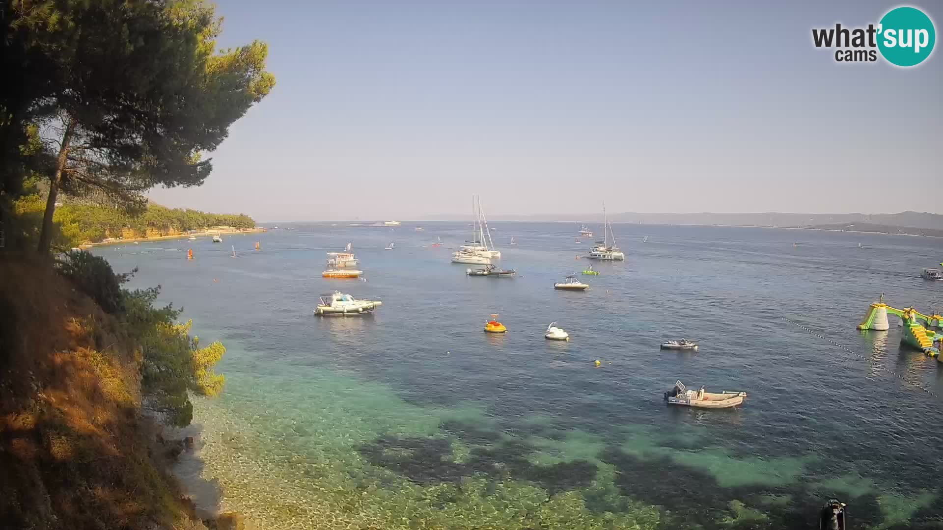 Webcam plage Potočine Bol – Vue en direct sur Borak Beach, île de Brač