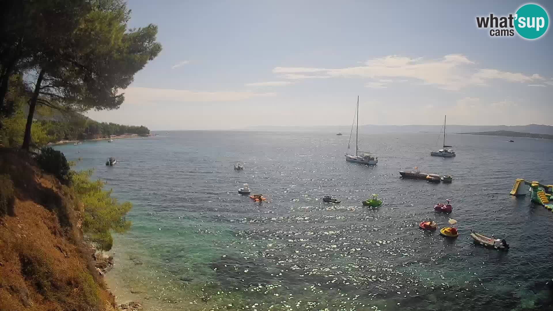 Webcam plage Potočine Bol – Vue en direct sur Borak Beach, île de Brač