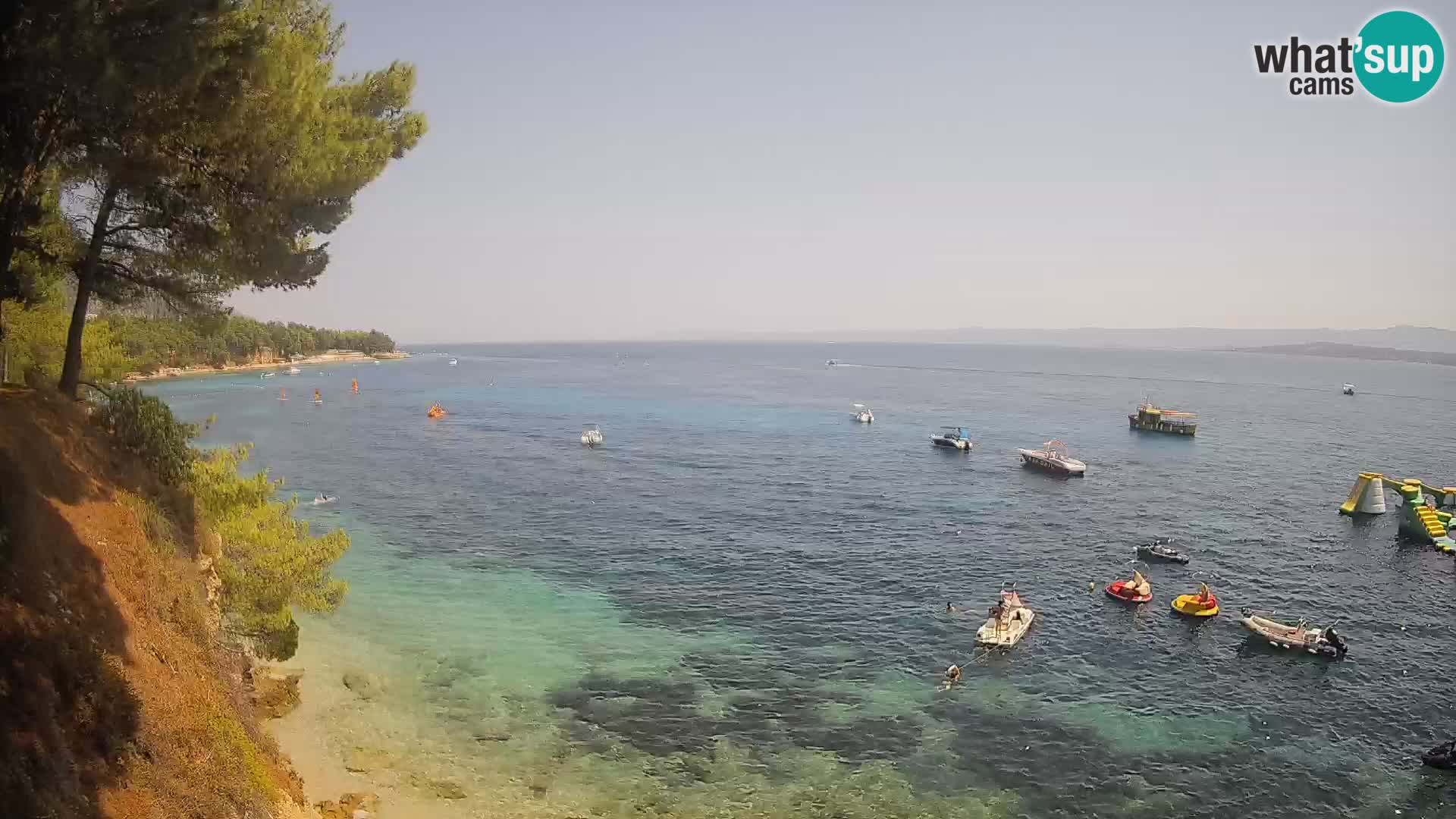 Webcam Playa Potočine Bol – Vista en vivo de Borak Beach, Isla de Brač