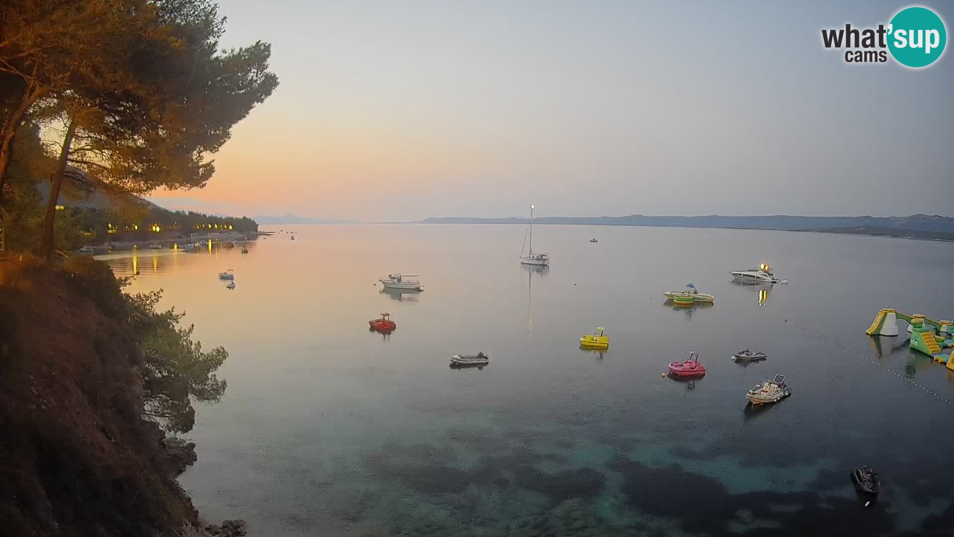 Webcam plage Potočine Bol – Vue en direct sur Borak Beach, île de Brač