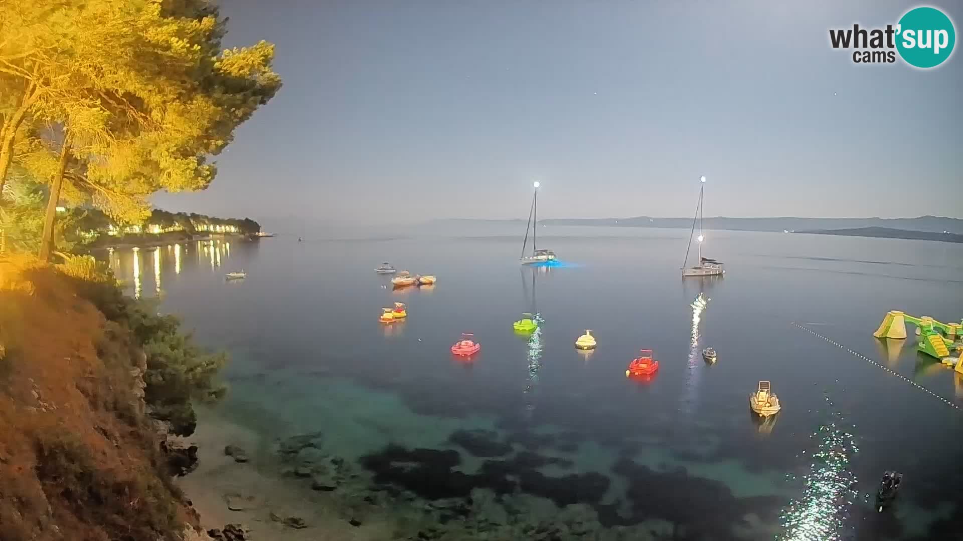Webcam Potočine Beach Bol – Live View of Borak Beach, Brač Island