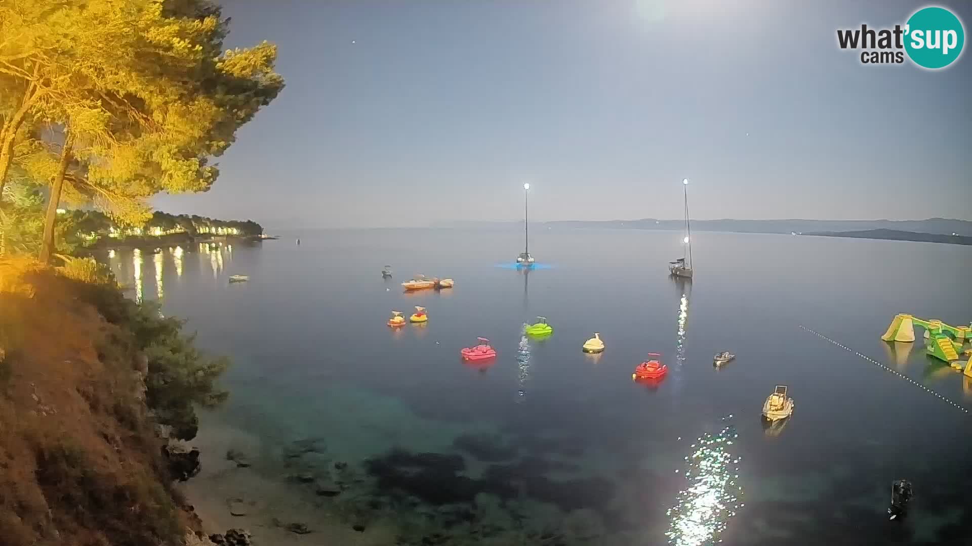 Webcam Strand Potočine Bol – Liveblick auf Borak Beach, Insel Brač