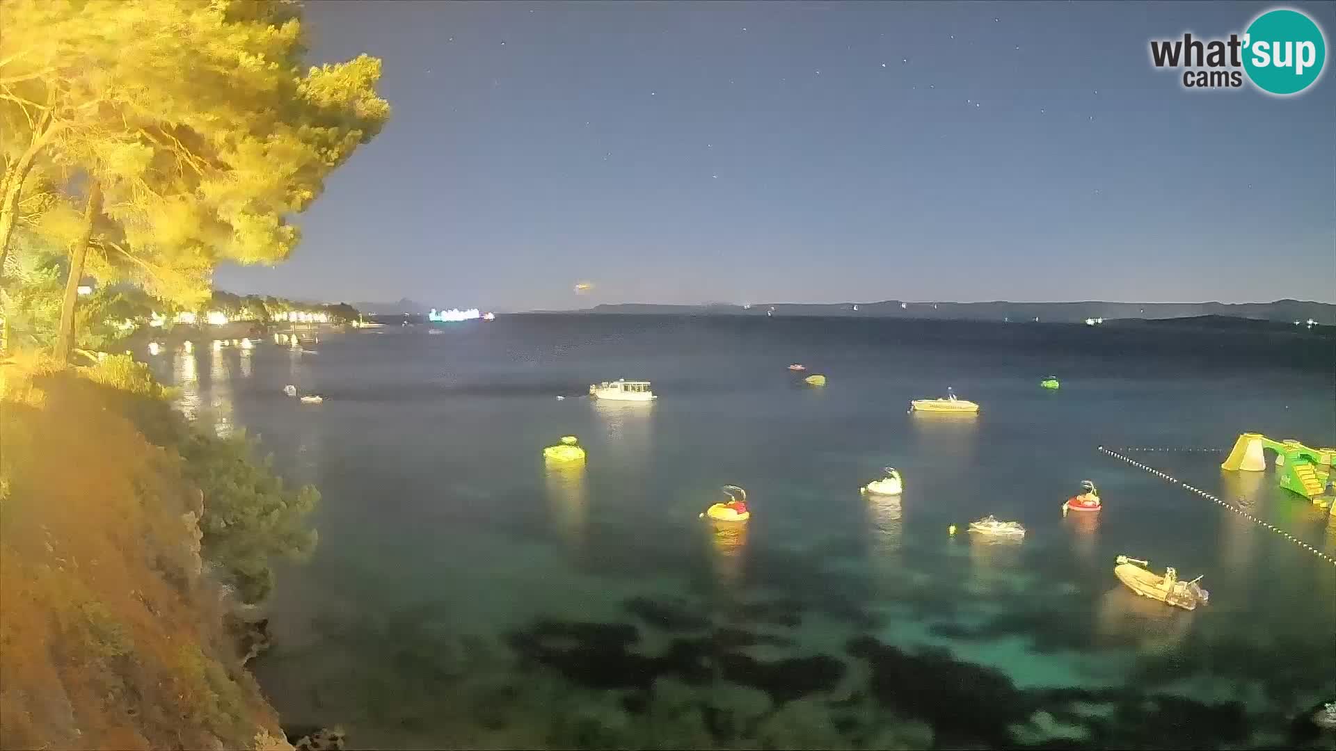 Webcam Playa Potočine Bol – Vista en vivo de Borak Beach, Isla de Brač
