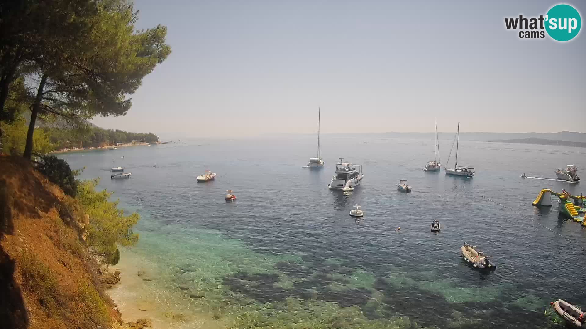 Webcam Strand Potočine Bol – Liveblick auf Borak Beach, Insel Brač