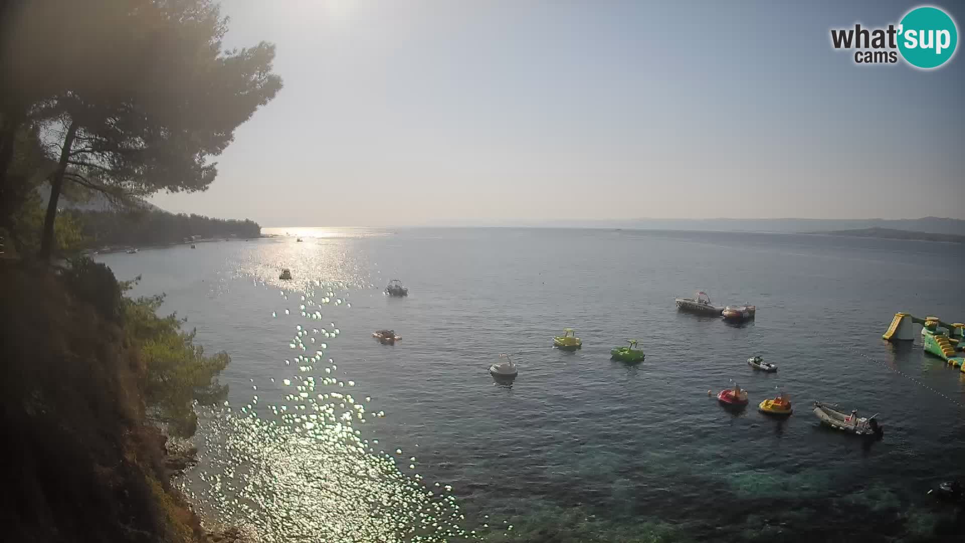 Webcam Spiaggia Potočine Bol – Vista live sulla spiaggia Borak, Isola di Brač