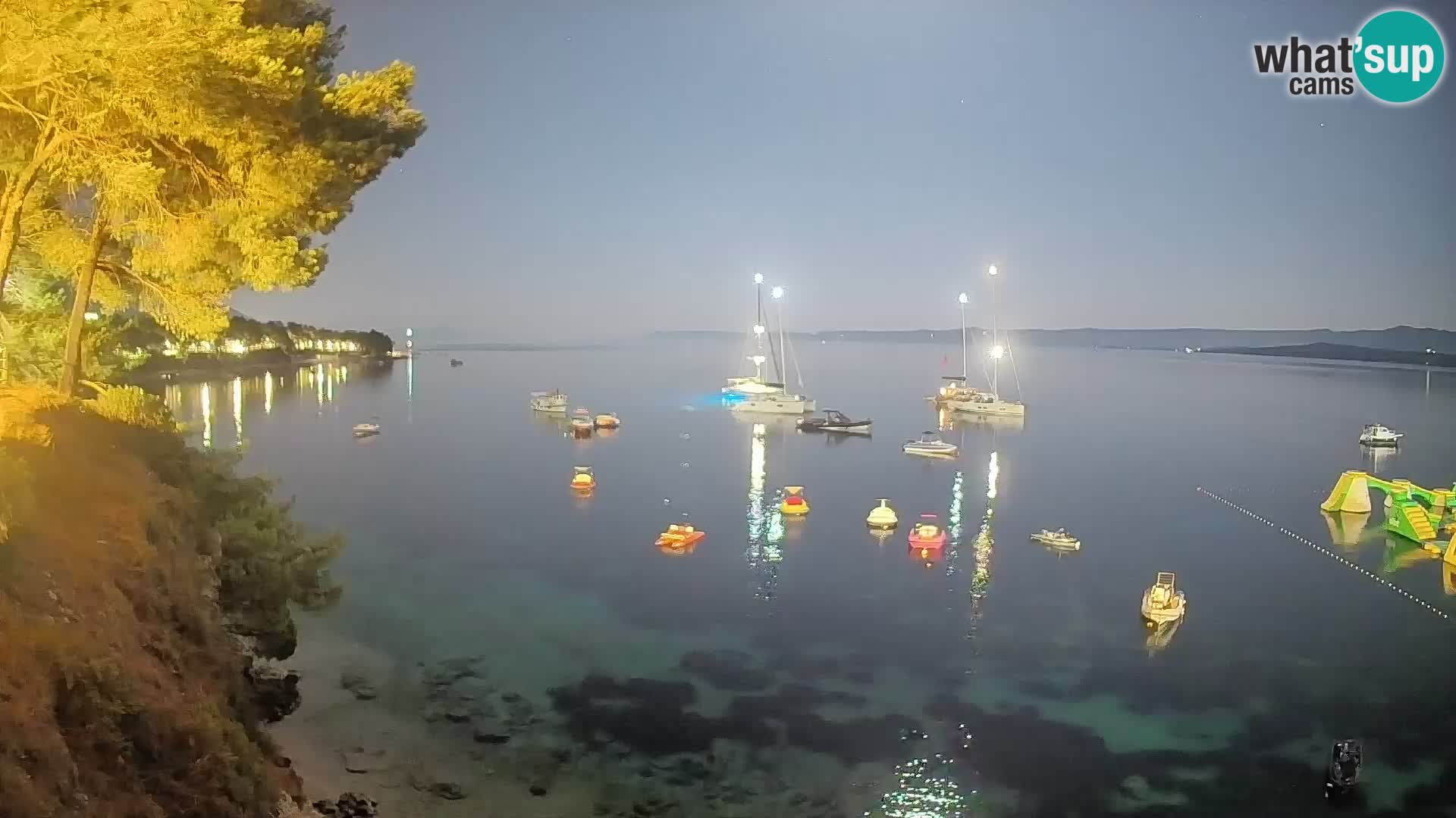 Webcam plage Potočine Bol – Vue en direct sur Borak Beach, île de Brač