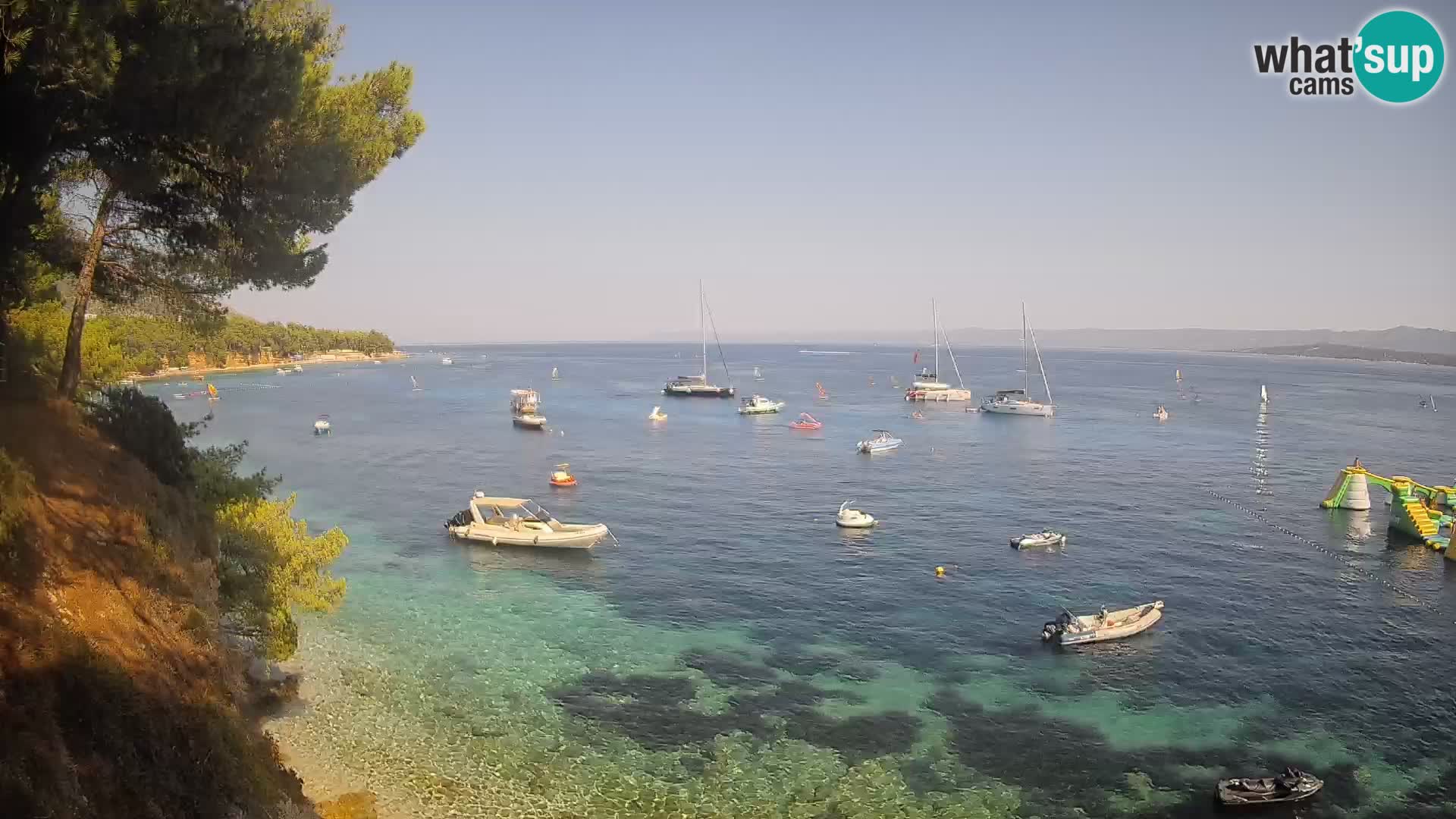 Webcam Strand Potočine Bol – Liveblick auf Borak Beach, Insel Brač