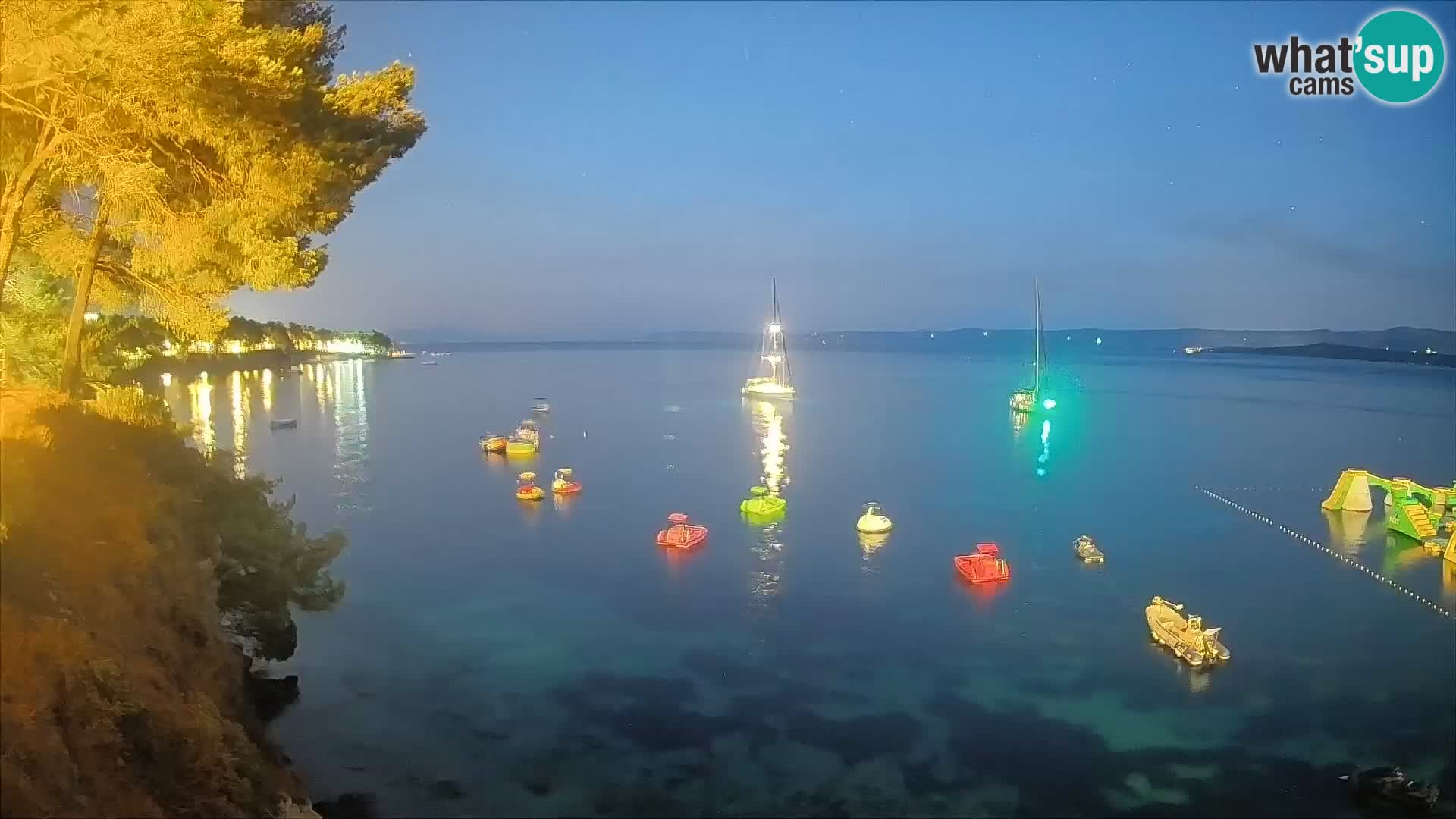 Webcam Strand Potočine Bol – Liveblick auf Borak Beach, Insel Brač