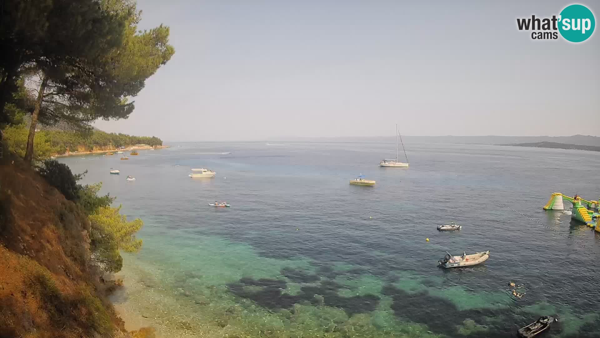 Webcam Playa Potočine Bol – Vista en vivo de Borak Beach, Isla de Brač