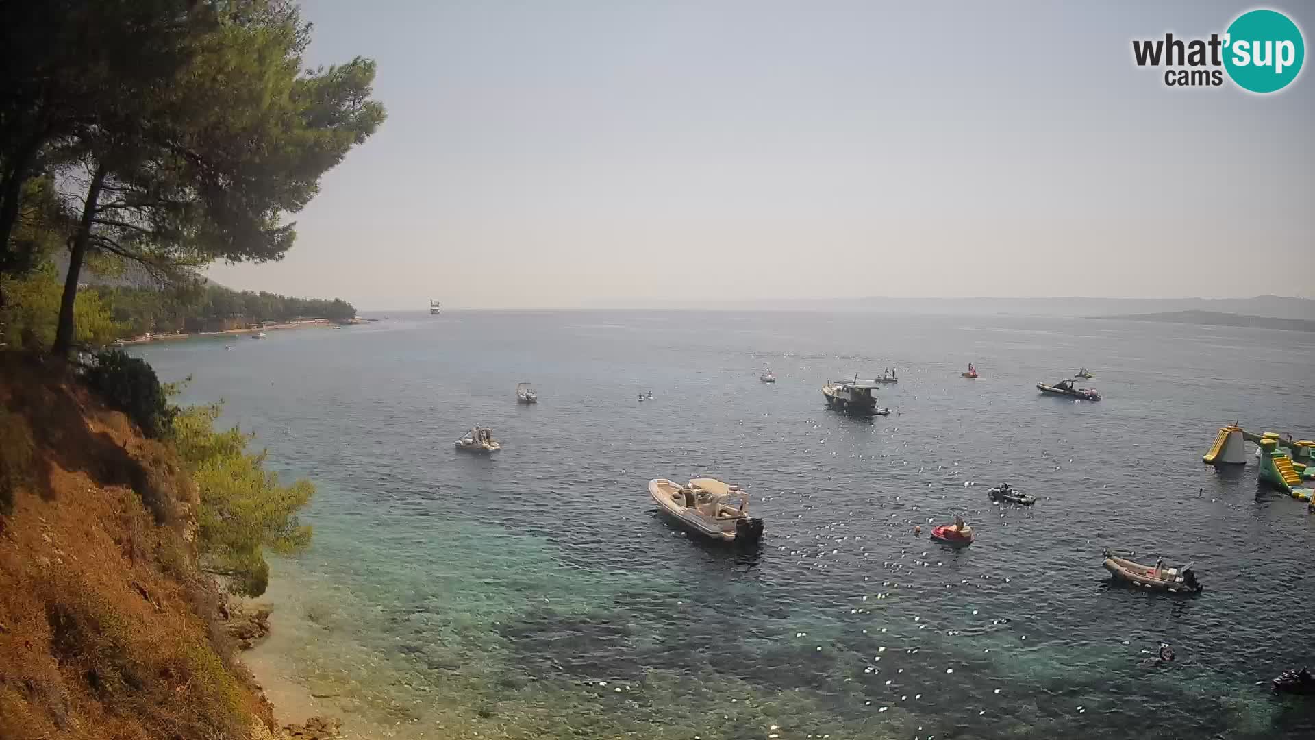 Web kamera Potočine Bol – Pogled uživo na plažu Borak, otok Brač