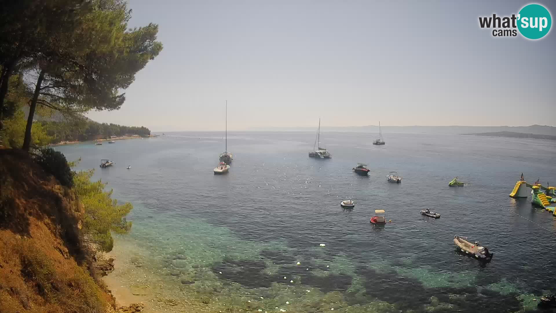 Webcam Potočine Beach Bol – Live View of Borak Beach, Brač Island