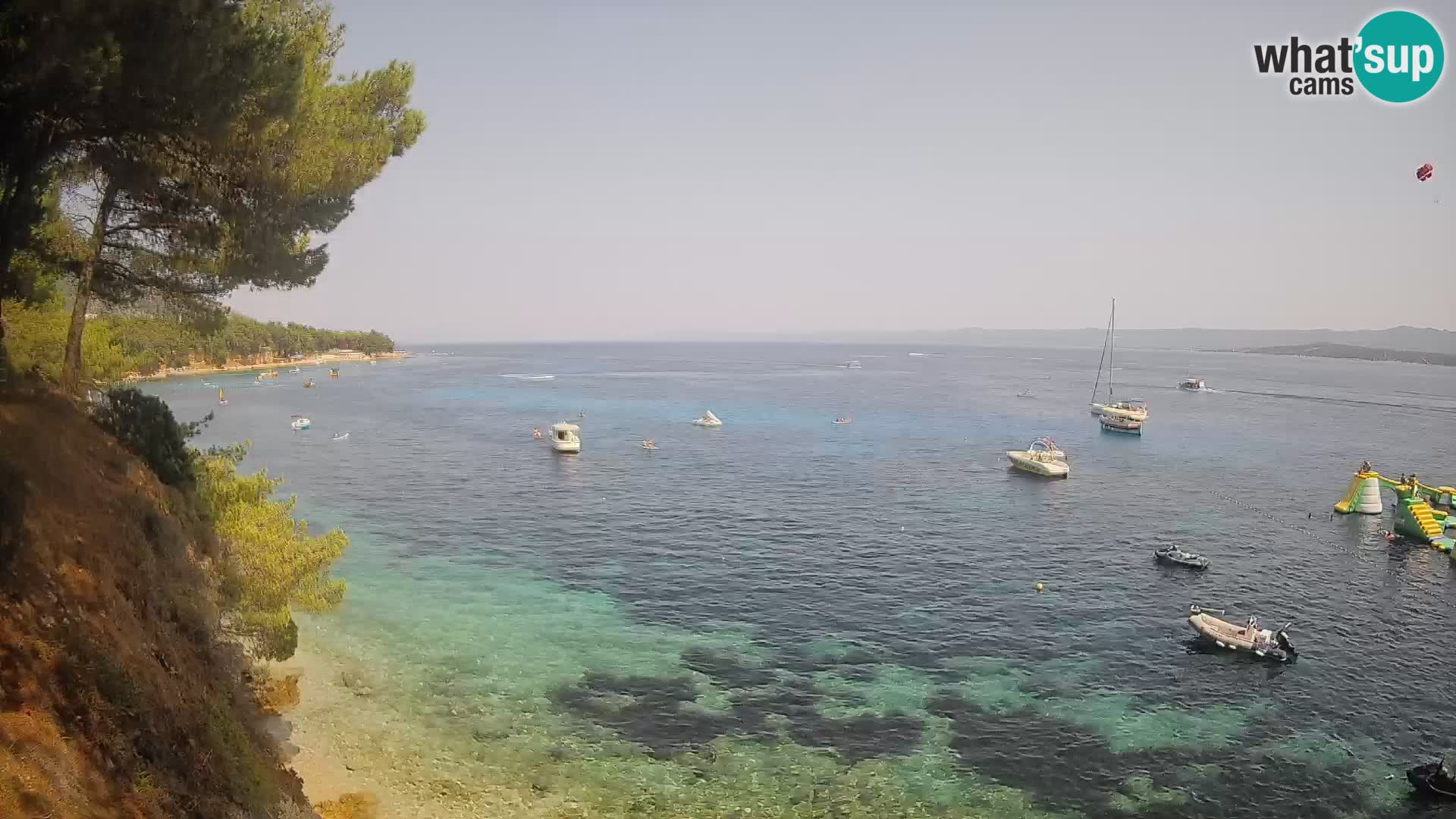 Webcam Potočine Beach Bol – Live View of Borak Beach, Brač Island