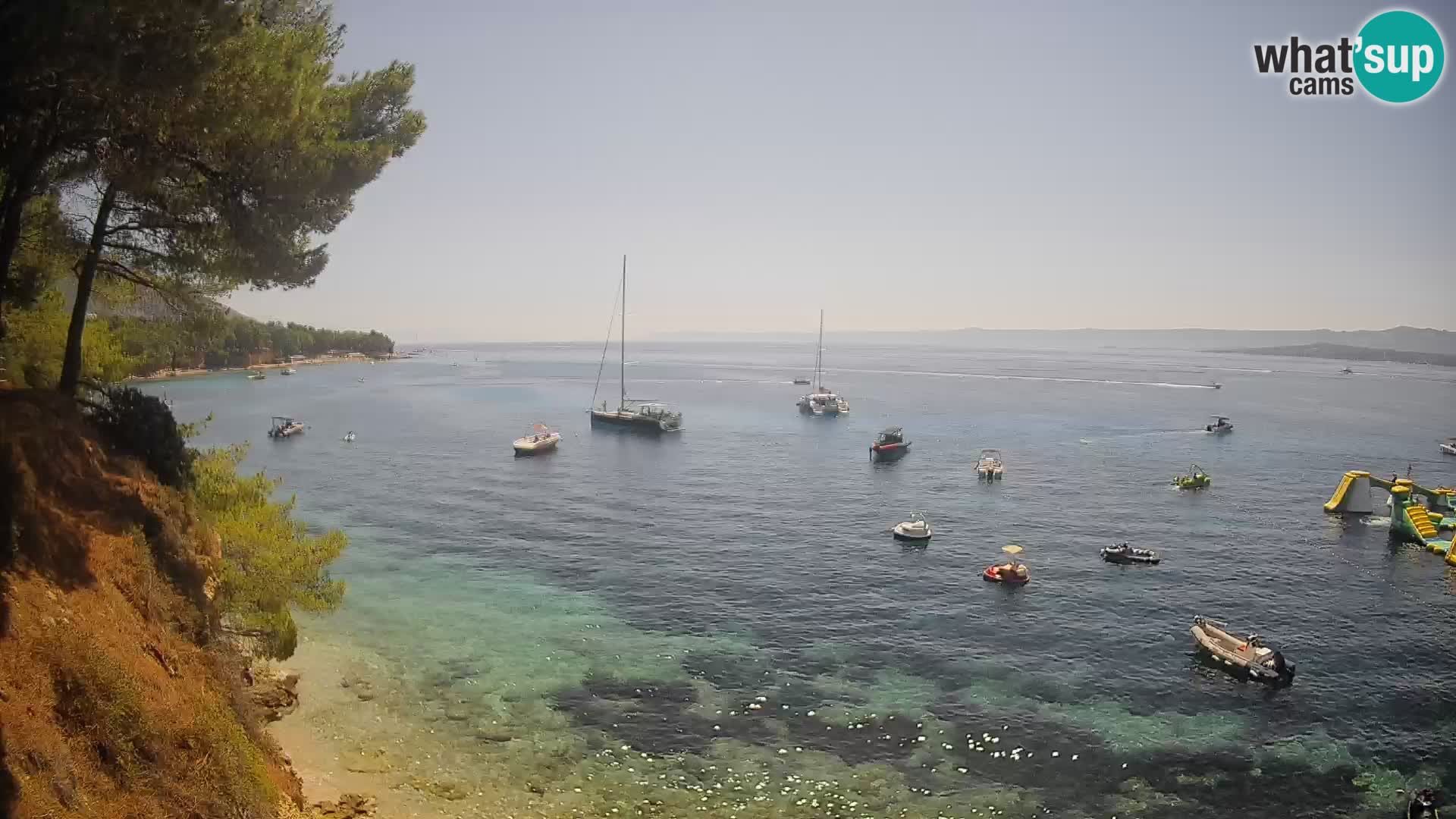 Webcam Strand Potočine Bol – Liveblick auf Borak Beach, Insel Brač