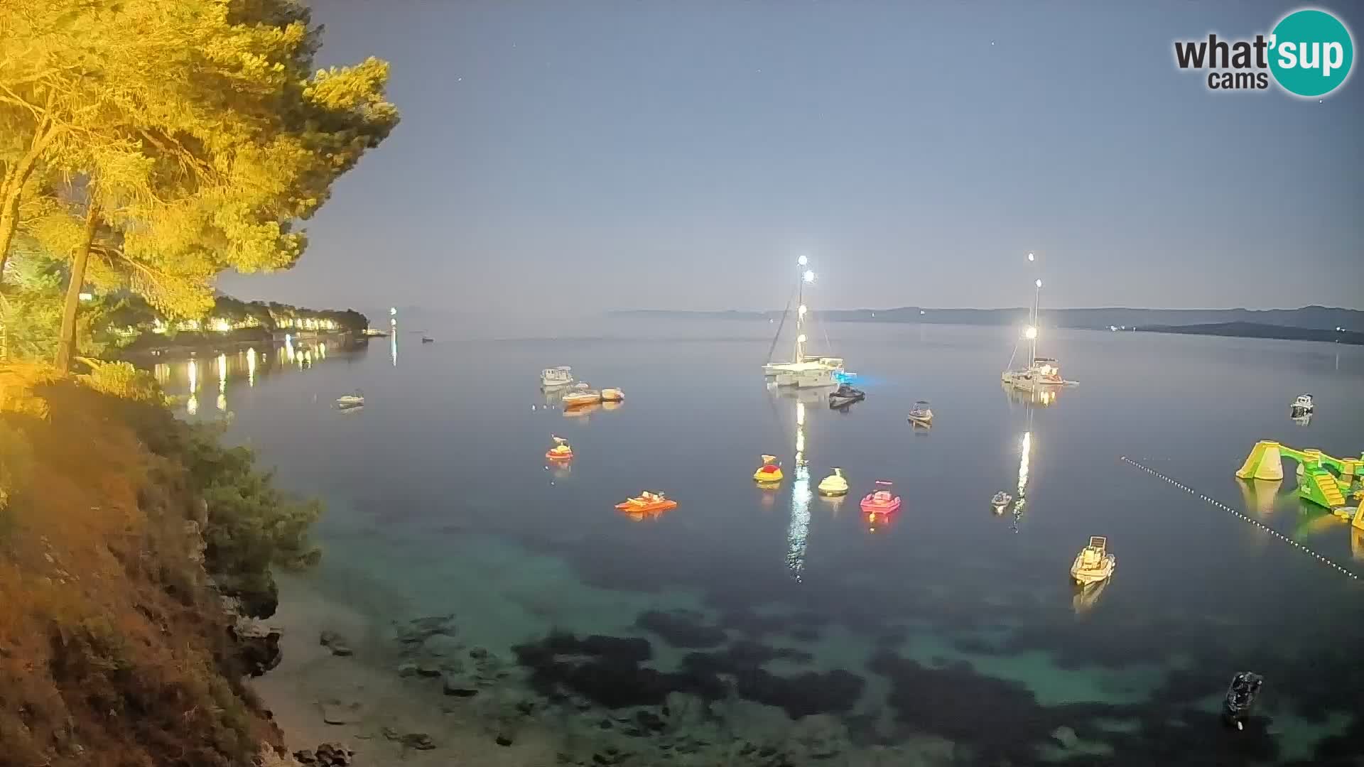 Webcam plage Potočine Bol – Vue en direct sur Borak Beach, île de Brač