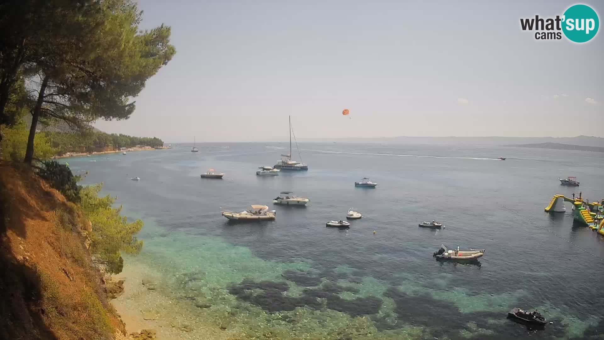 Webcam plage Potočine Bol – Vue en direct sur Borak Beach, île de Brač