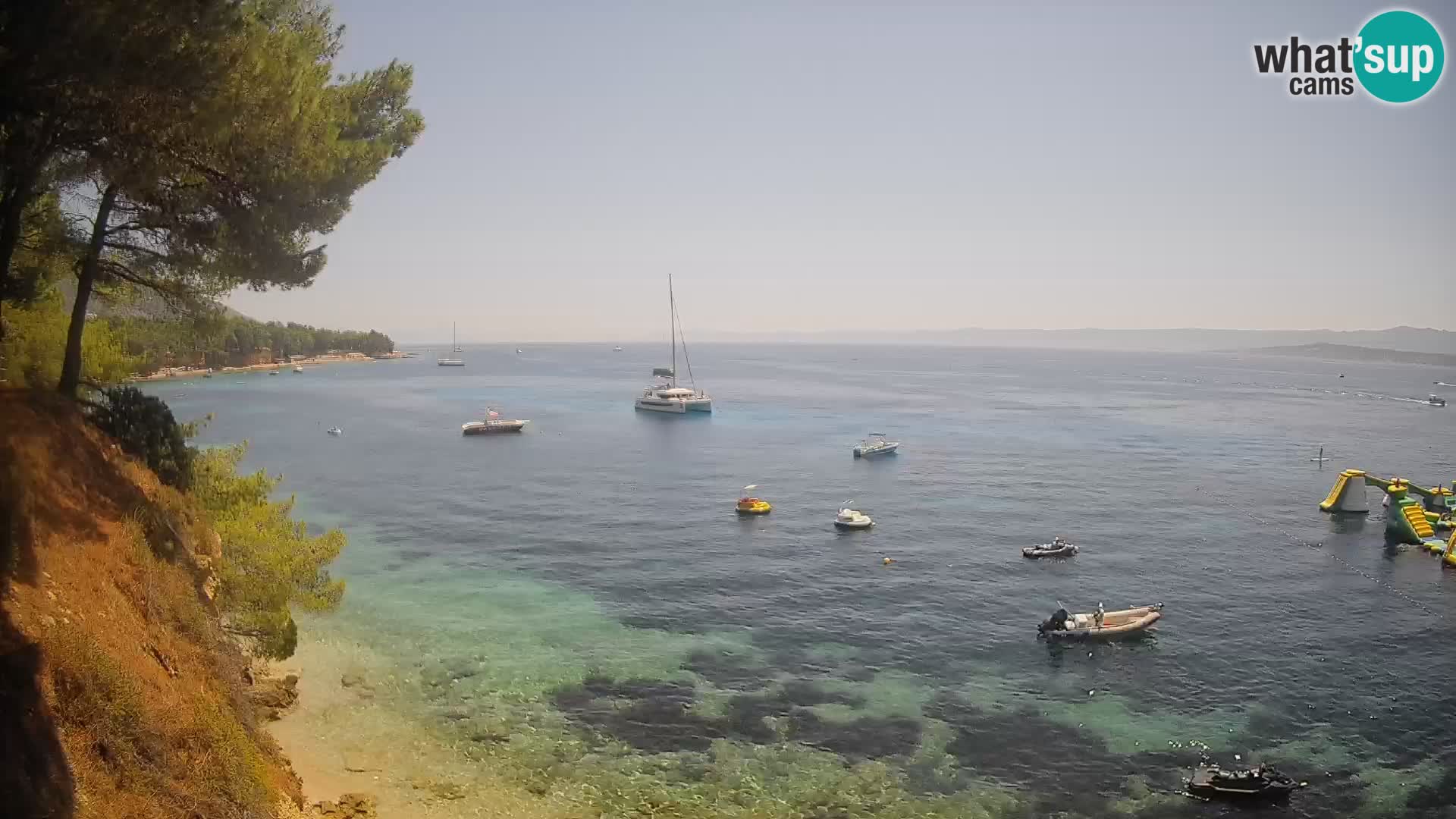 Webcam Playa Potočine Bol – Vista en vivo de Borak Beach, Isla de Brač