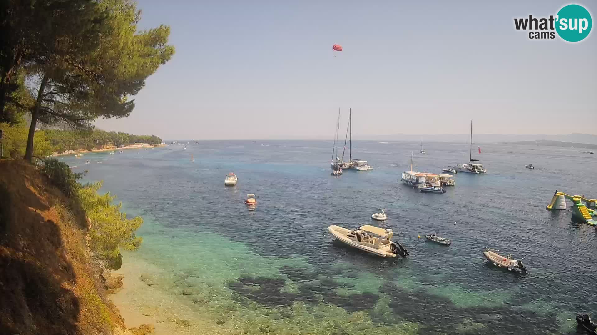 Webcam plage Potočine Bol – Vue en direct sur Borak Beach, île de Brač