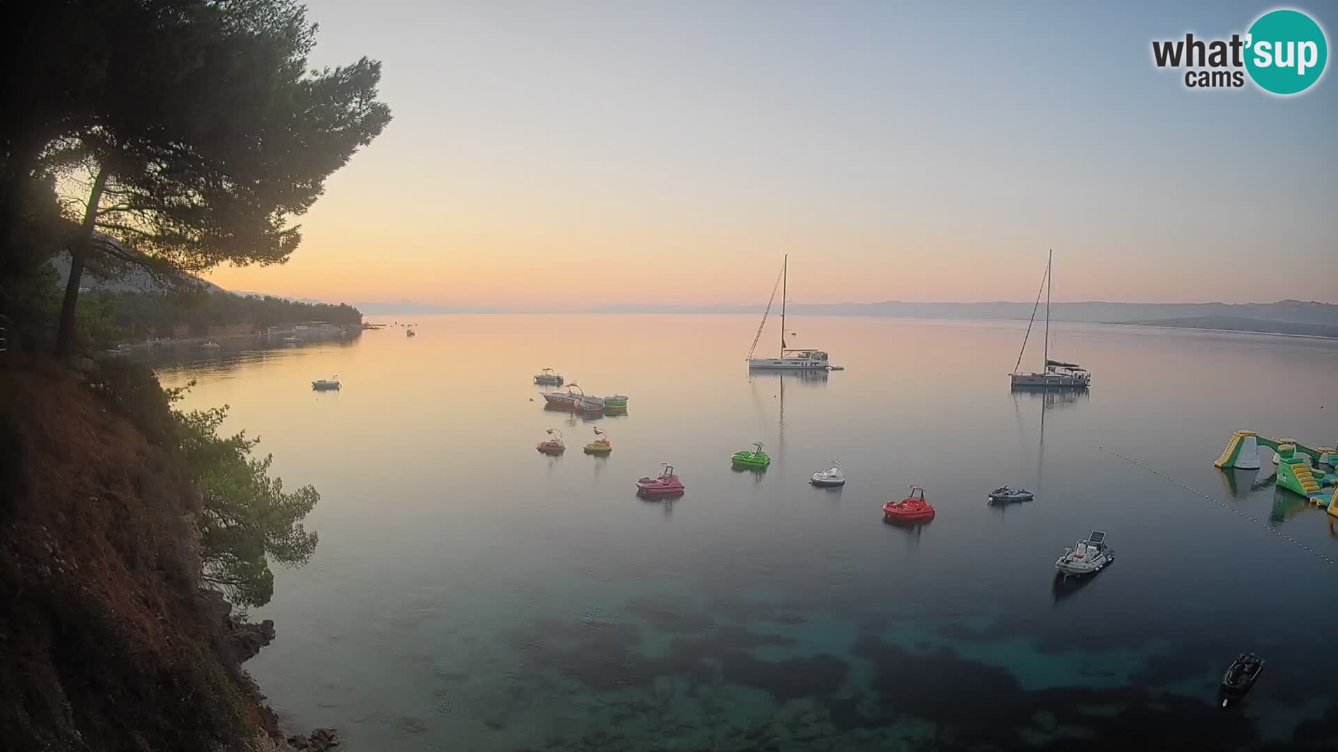 Webcam Playa Potočine Bol – Vista en vivo de Borak Beach, Isla de Brač