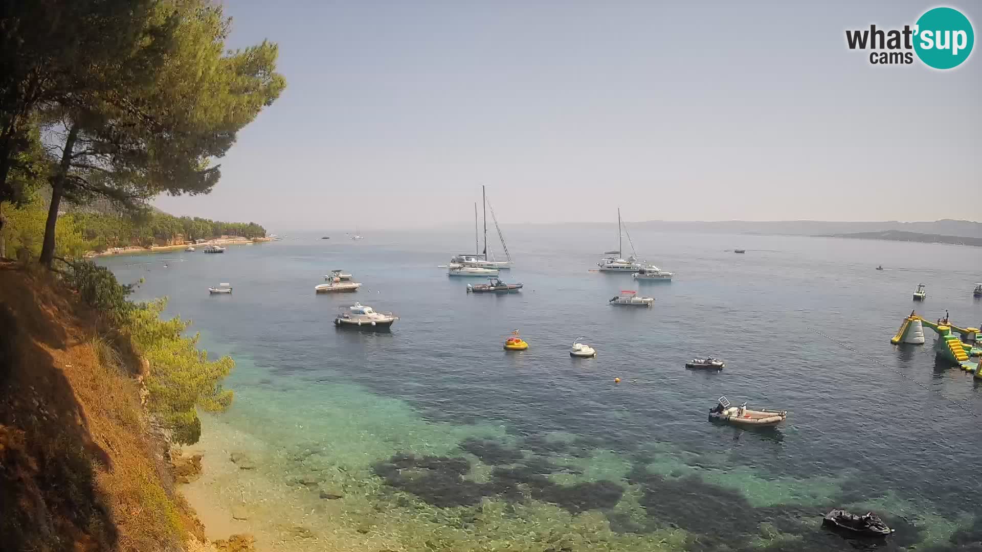 Webcam Playa Potočine Bol – Vista en vivo de Borak Beach, Isla de Brač
