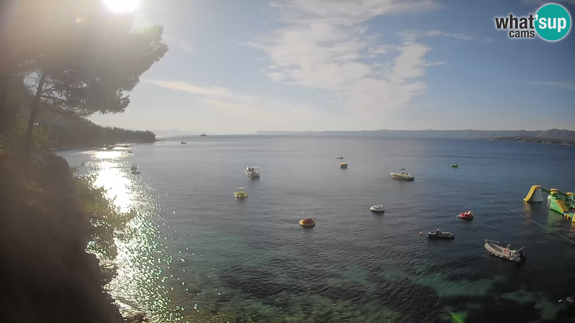 Web kamera Potočine Bol – Pogled uživo na plažu Borak, otok Brač