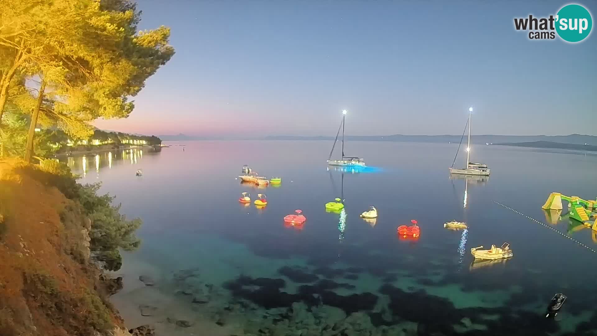 Webcam Potočine Beach Bol – Live View of Borak Beach, Brač Island
