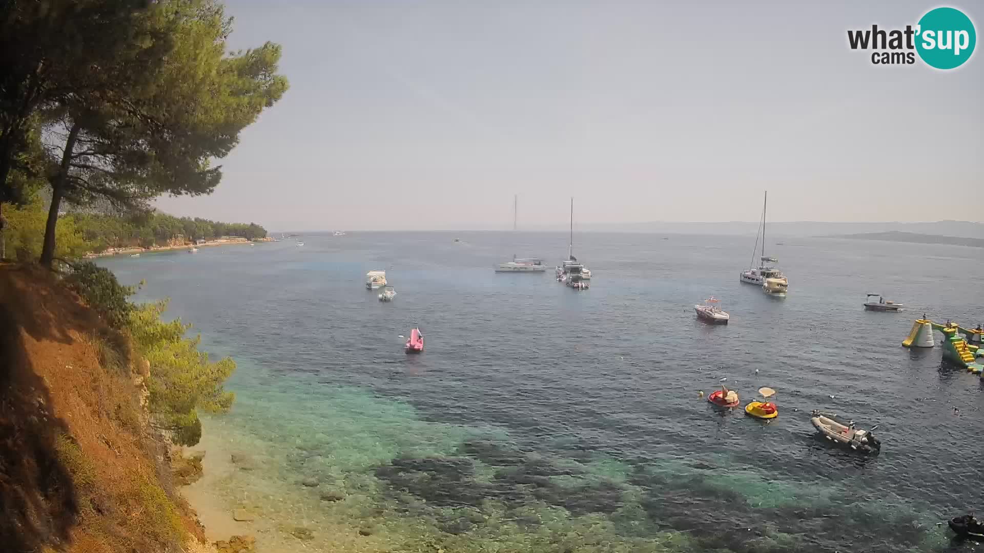 Webcam Playa Potočine Bol – Vista en vivo de Borak Beach, Isla de Brač