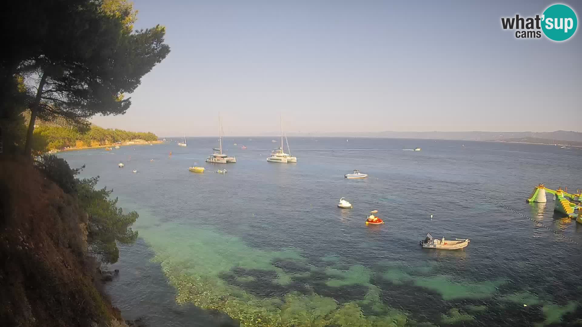 Web kamera Potočine Bol – Pogled uživo na plažu Borak, otok Brač