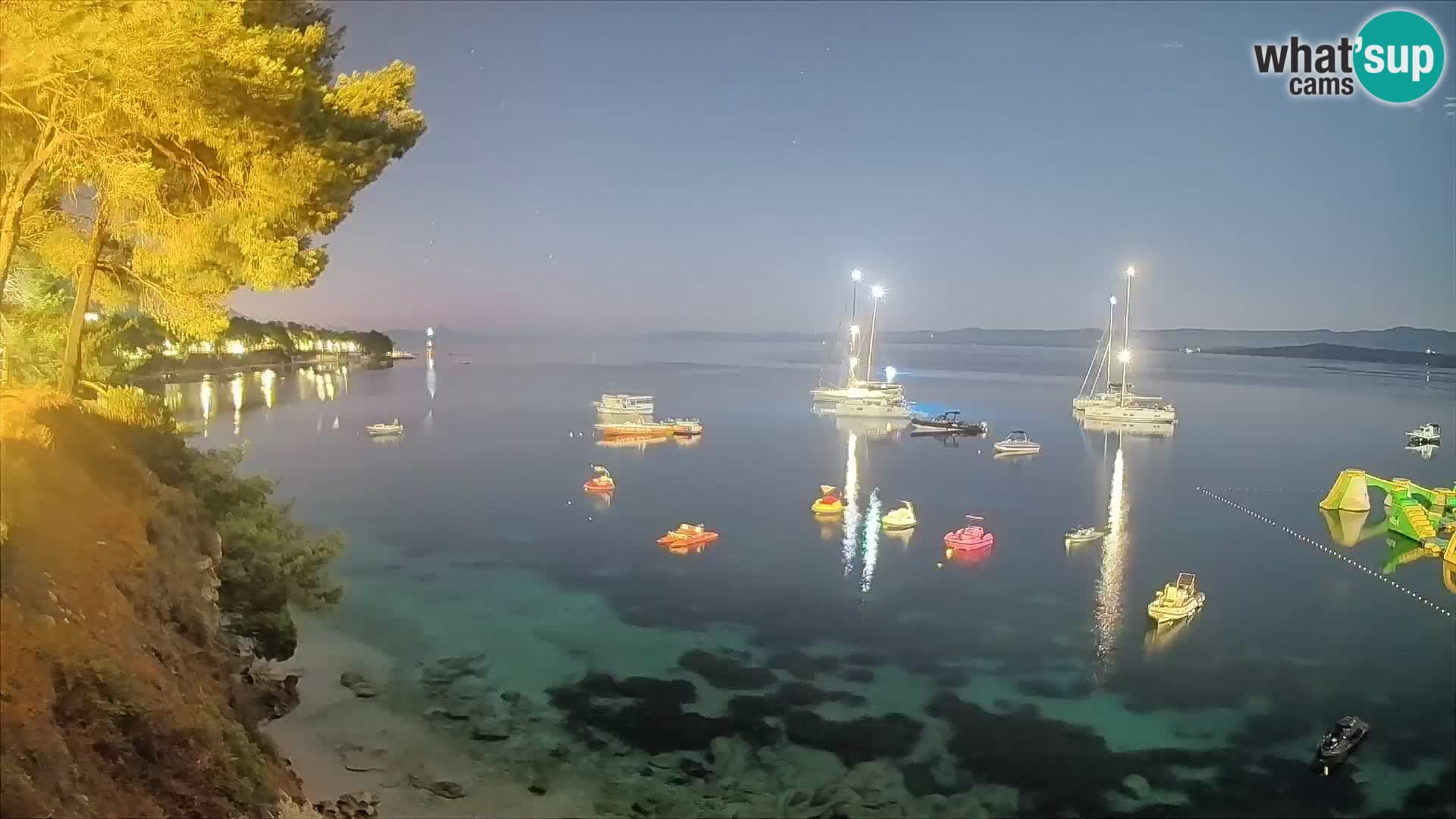Webcam Playa Potočine Bol – Vista en vivo de Borak Beach, Isla de Brač