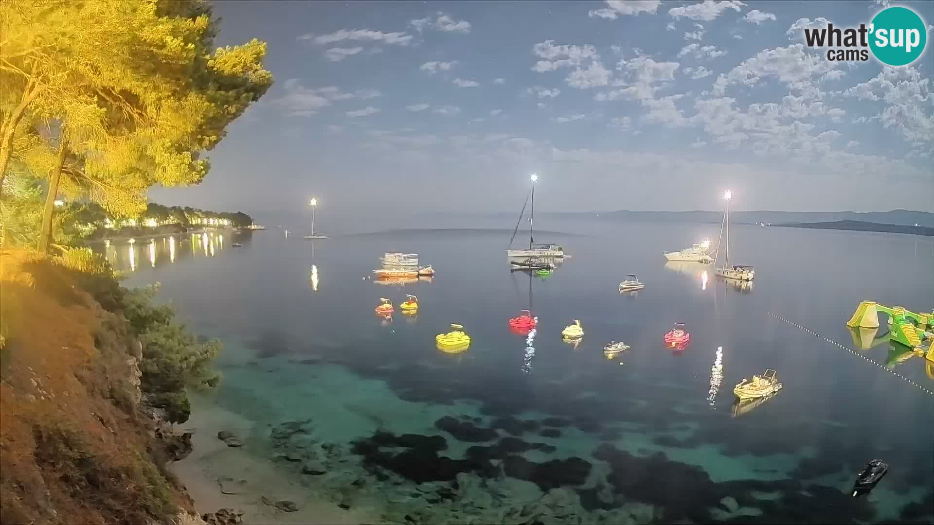 Webcam plage Potočine Bol – Vue en direct sur Borak Beach, île de Brač
